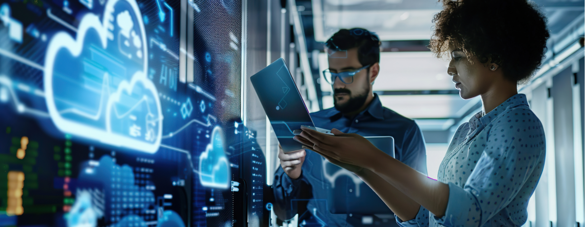 Cloud Native Application Development with Developers Working on Laptops and Cloud Infrastructure