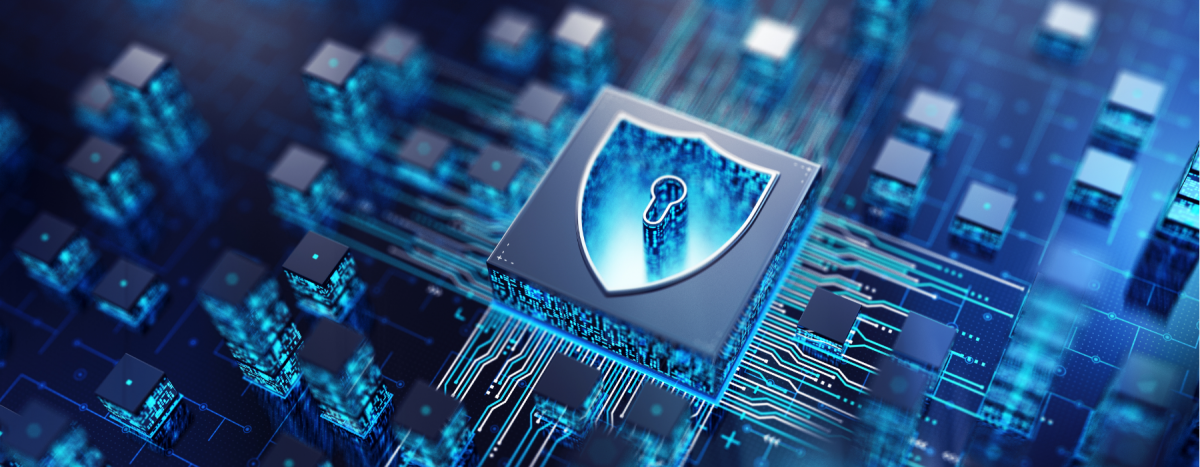 Cybersecurity or Managed IT Services concept, symbol of digital security